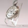 Reloj Bolsillo Ligne Droite Cuerda A Llave Esfera Bicolor Caja Plata