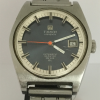 Reloj de pulsera Tissot visodate esfera azul caja de acero de 37mm